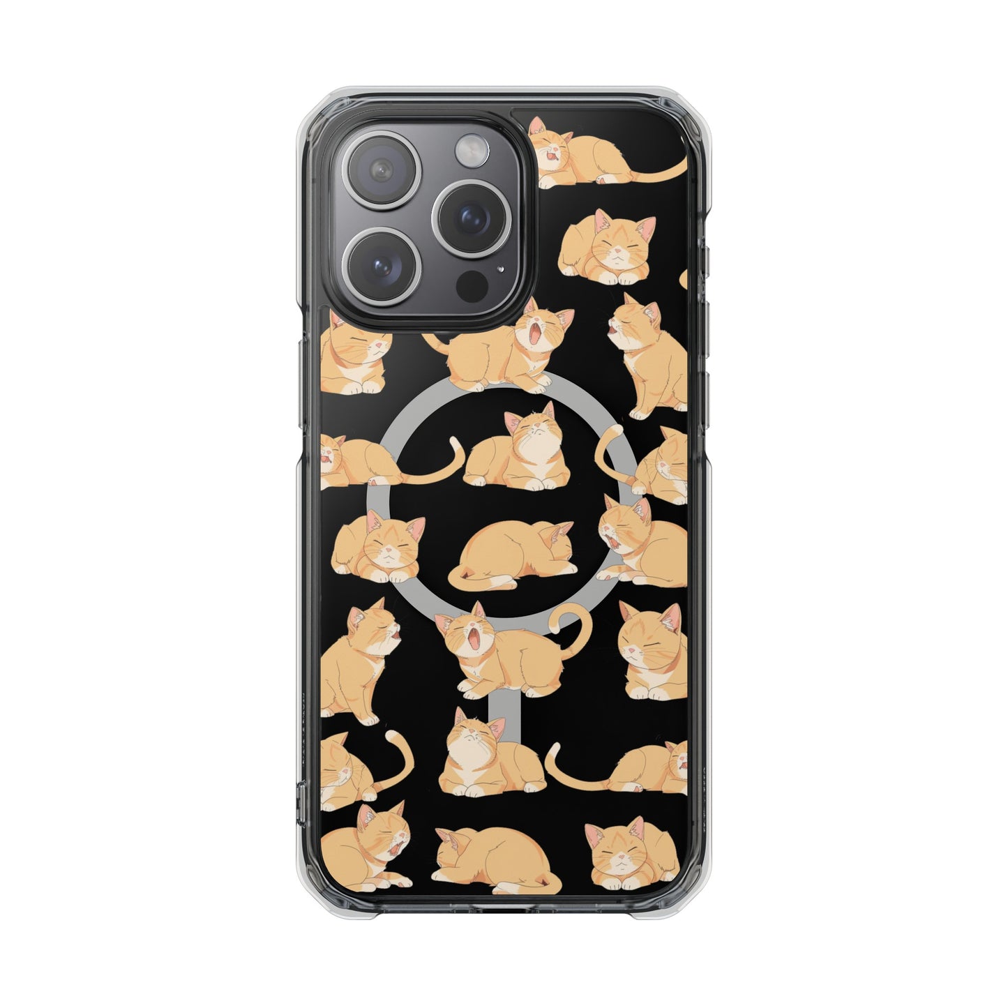 Oneticase Tabby Cats Pattern Magnetic Case for iPhone 14 and 15 series