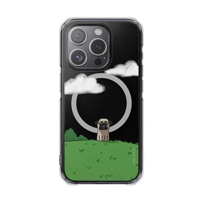 Pug in the Park Magnetic Clear Case for iPhone Series