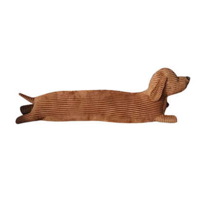 Cartoon Wiener Dog Plush Pillow