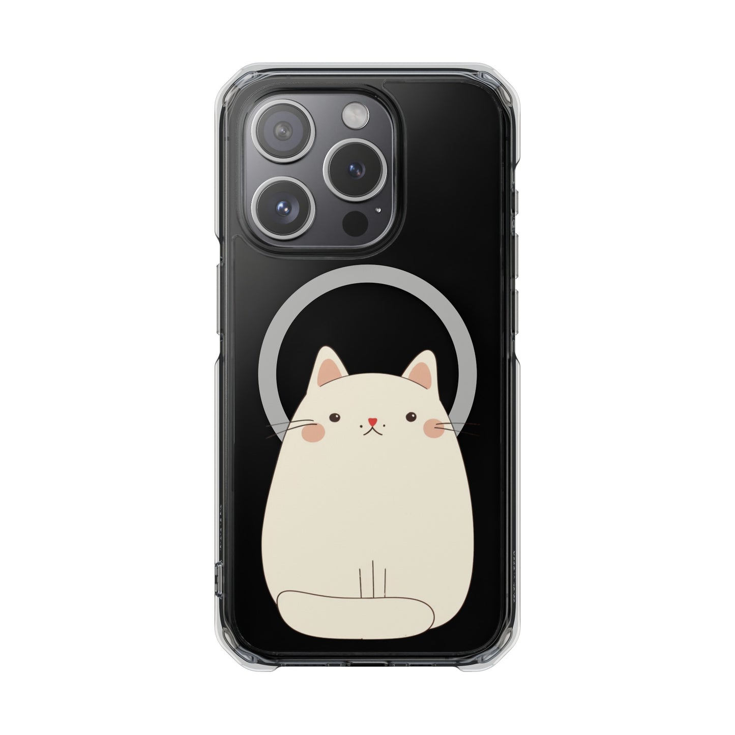 Oneticase Kawaii Chubby Cat Magnetic Case for  iPhone