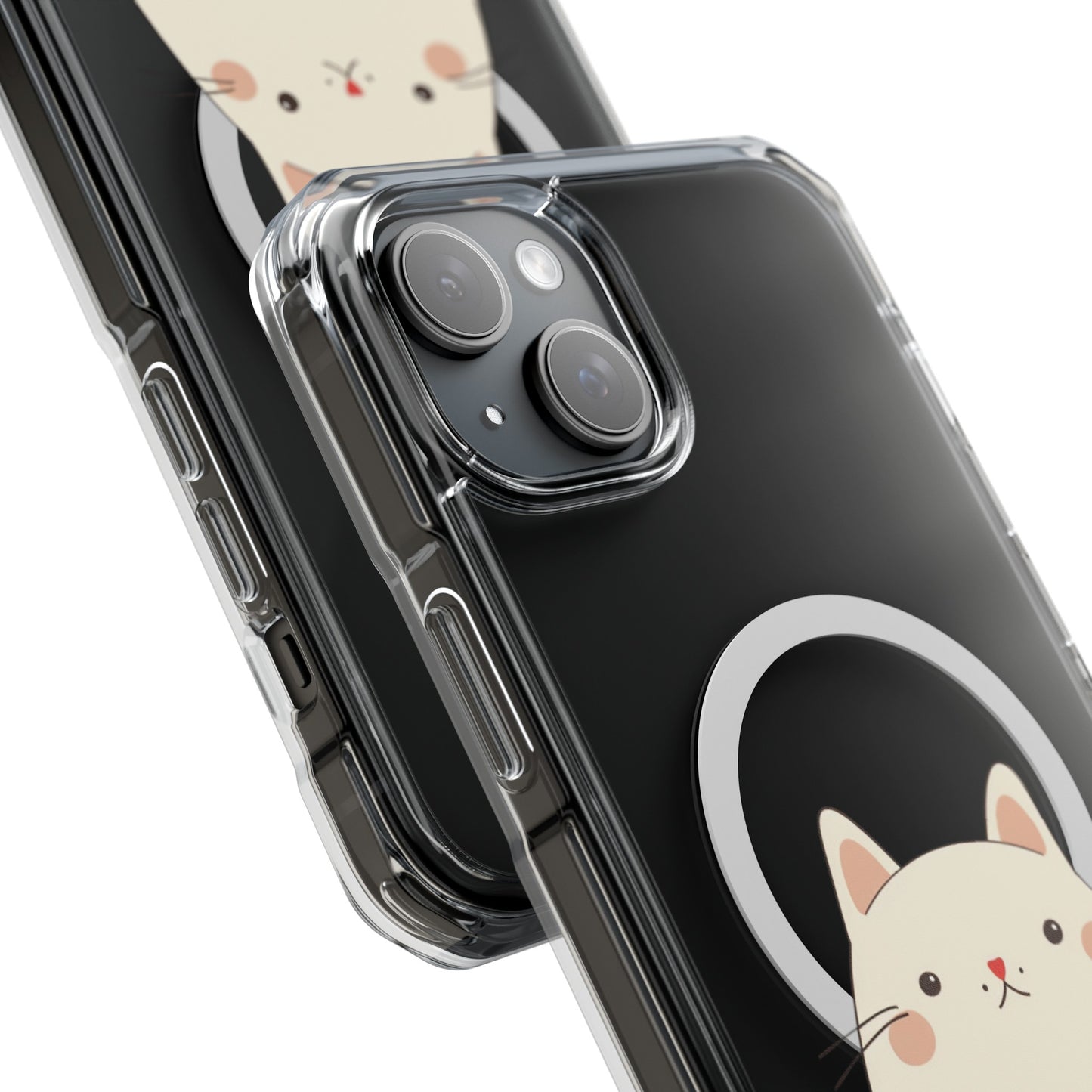 Oneticase Kawaii Chubby Cat Magnetic Case for  iPhone