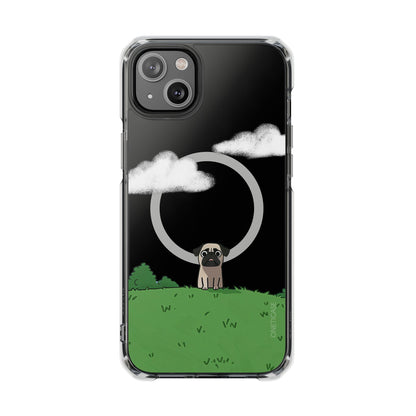 Pug in the Park Magnetic Clear Case for iPhone Series