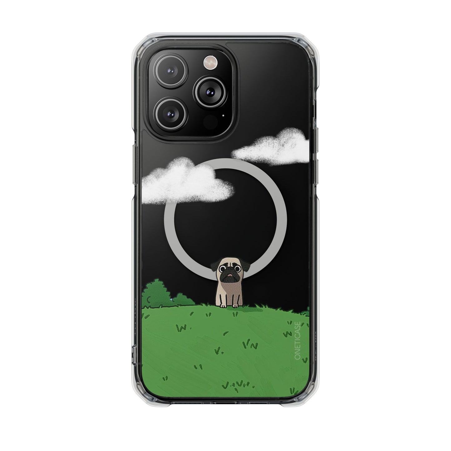 Pug in the Park Magnetic Clear Case for iPhone Series