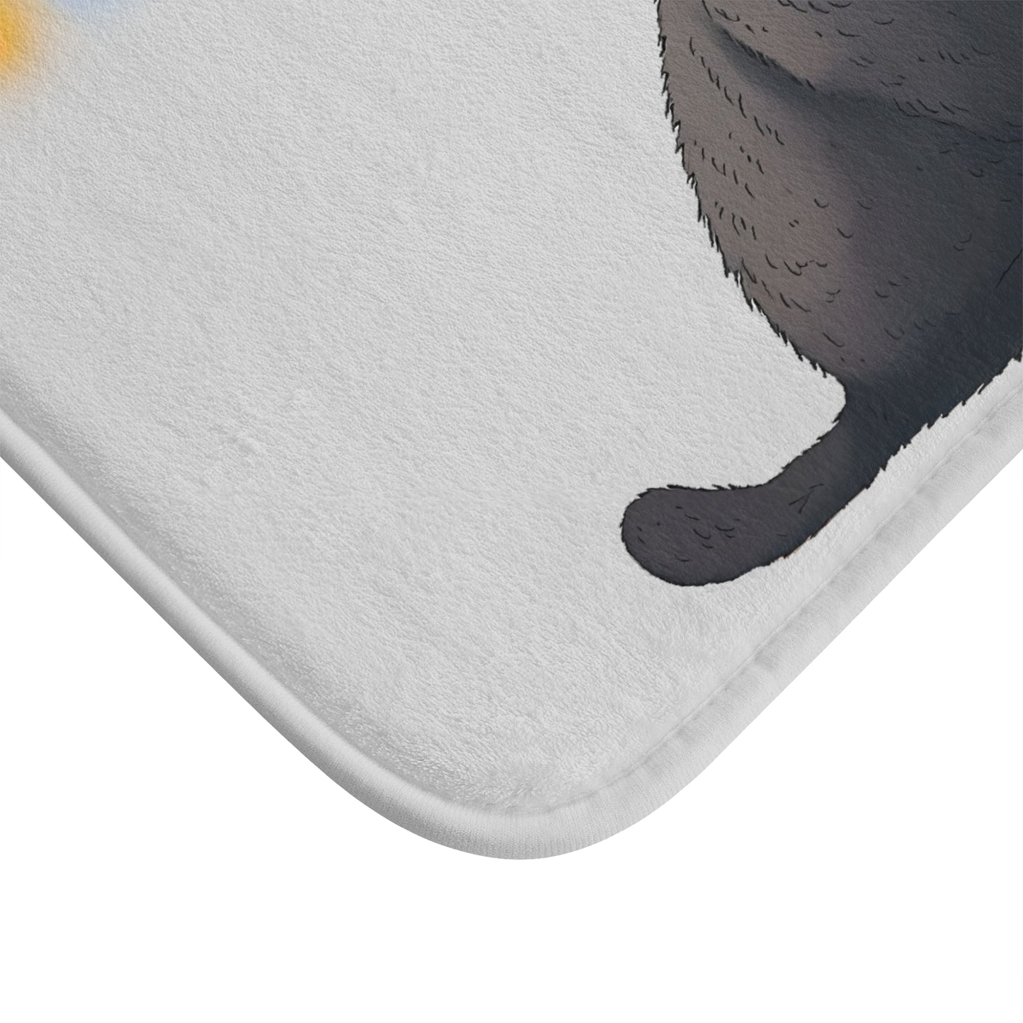 Christmas Black Cat Bath Mat