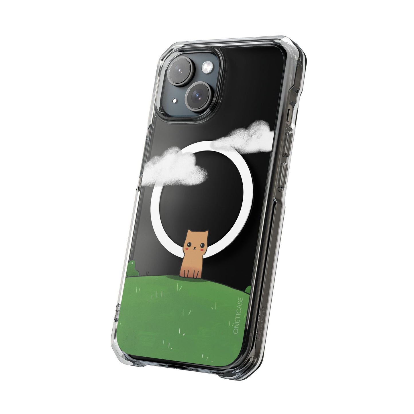 Cat in the Park Magnetic Clear Case for iPhone Series