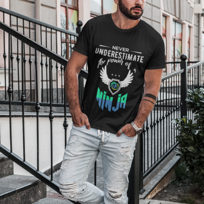 Ninja Power Short Sleeve T-Shirt in Green Text