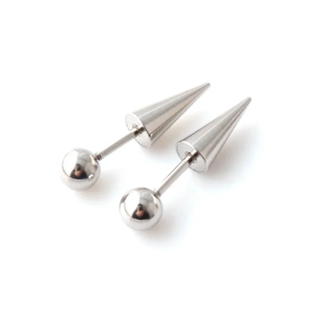 Unisex Spike Screw Earrings