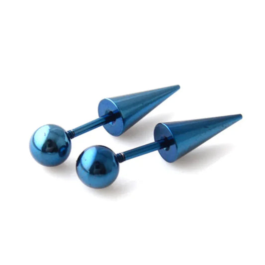 Unisex Spike Screw Earrings