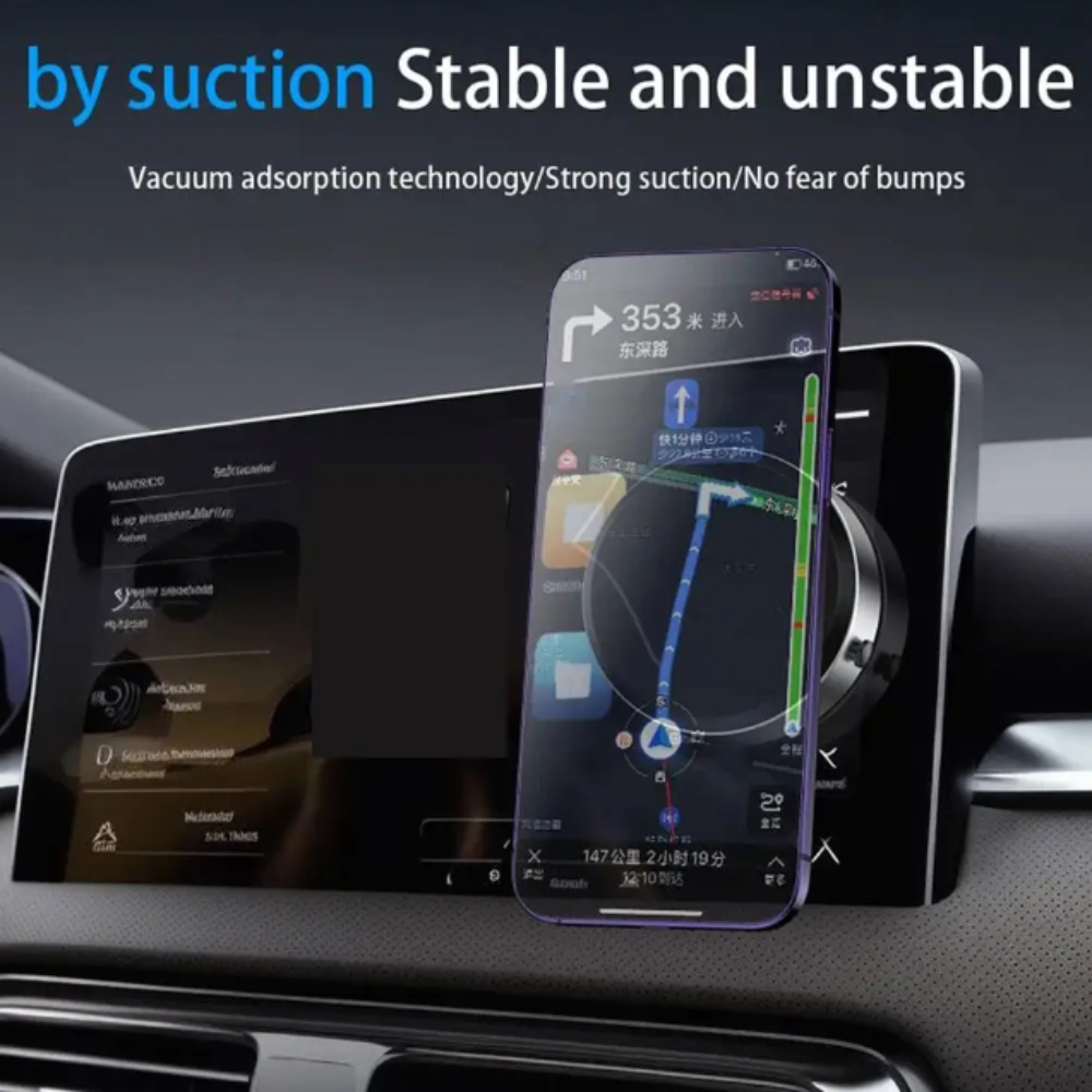 Magnetic Vacuum Adsorption Car Mount Mobile Phone Holder