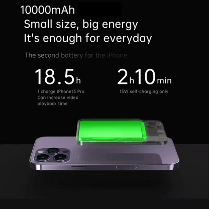 10000 mAh Magnetic Wireless Portable Power Bank Compatible with iPhone