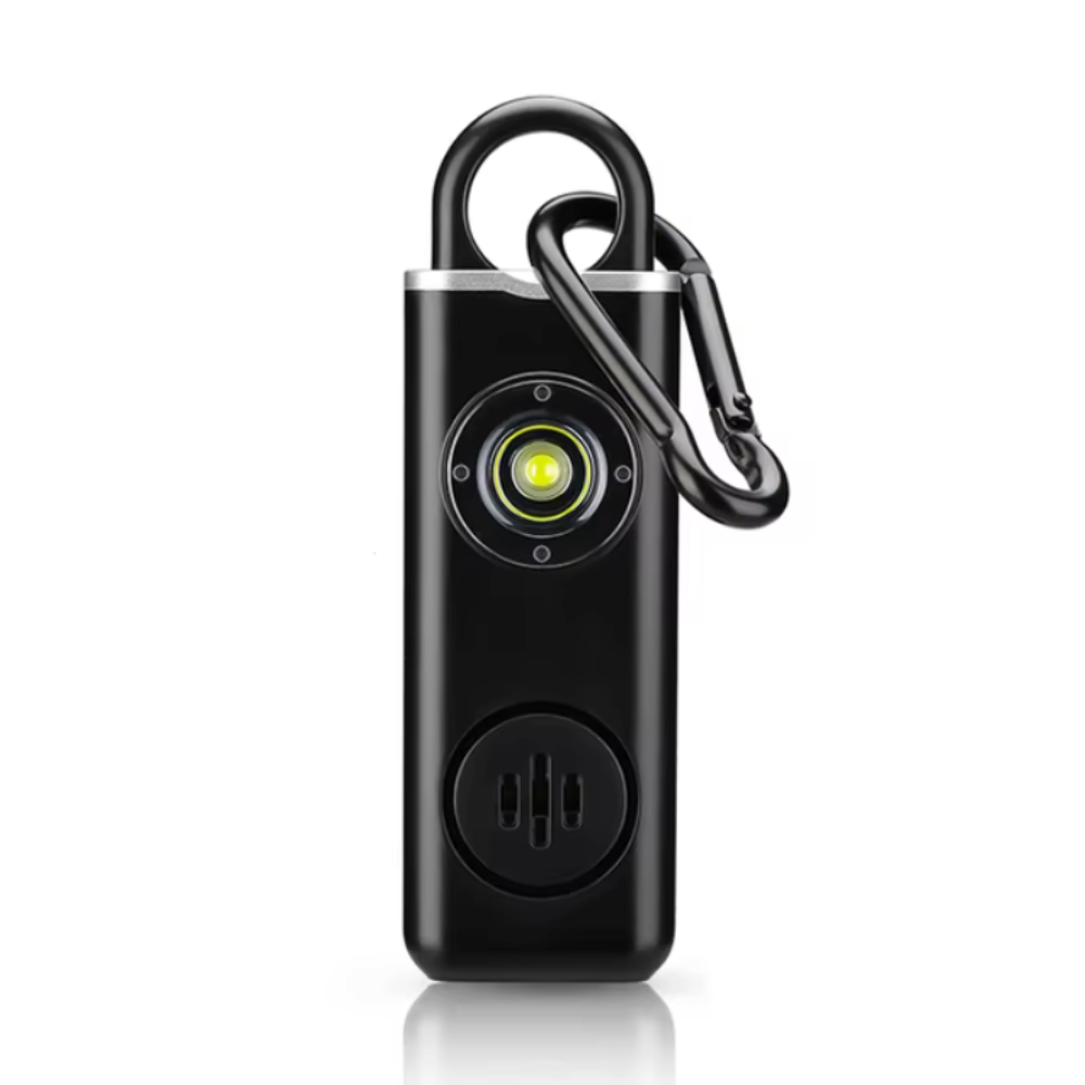 Rechargeable Personal Alarm Keychain with Flashlight