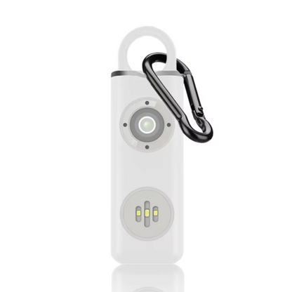 Rechargeable Personal Alarm Keychain with Flashlight