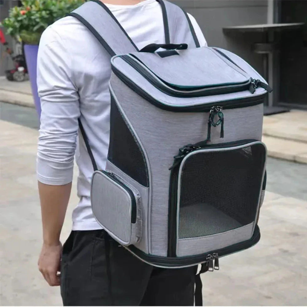 Foldable Pet Breathable Travel Backpack