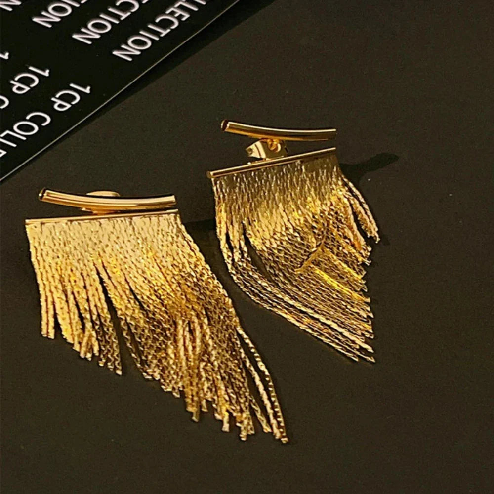 Glamorous Tassel Dangle Earrings