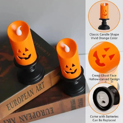 Halloween Pumpkin Theme LED Electronic Candle