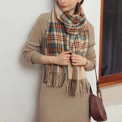 Classic Checkered Wrapping Style Scarf