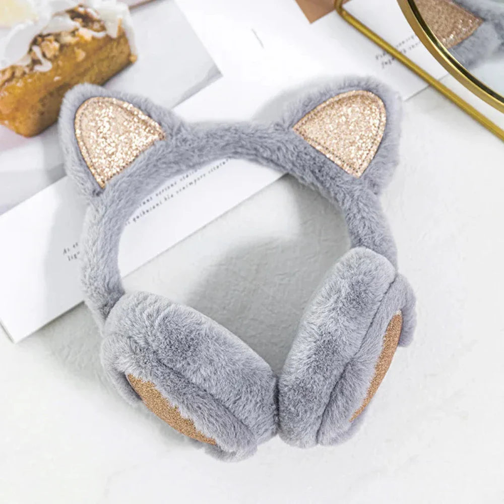 Girl Cat Ears Earmuffs