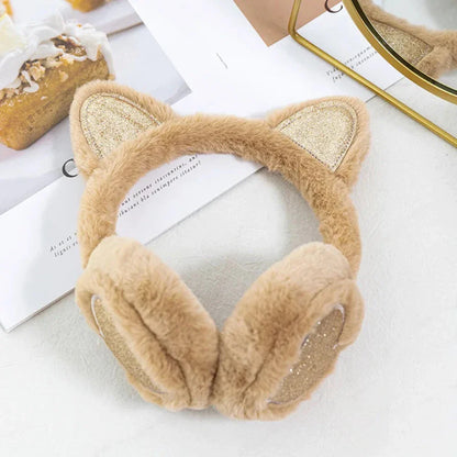 Girl Cat Ears Earmuffs