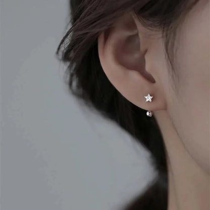 Minimal Star Earrings