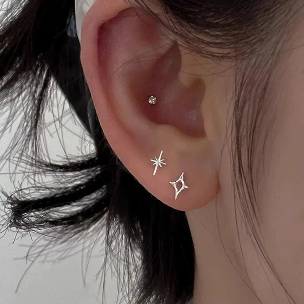 Silver Star Studs