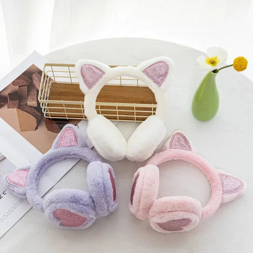 Girl Cat Ears Earmuffs