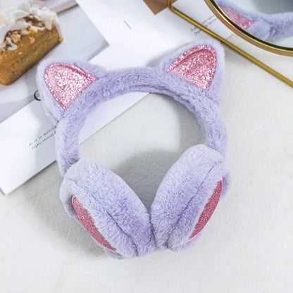 Girl Cat Ears Earmuffs