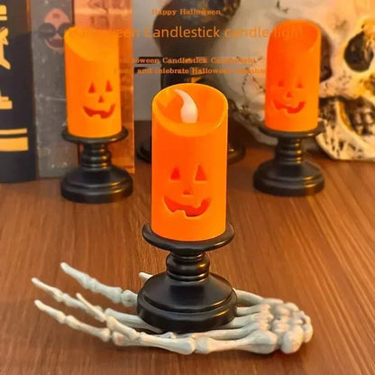 Halloween Pumpkin Theme LED Electronic Candle