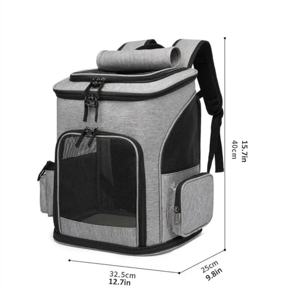 Foldable Pet Breathable Travel Backpack