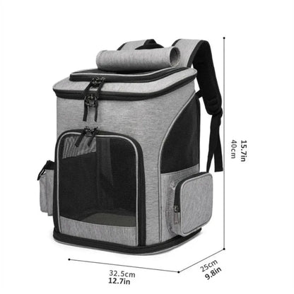 Foldable Pet Breathable Travel Backpack