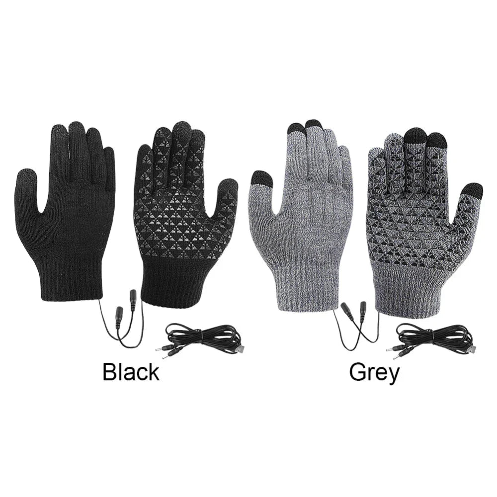 Men's Heated Touch Screen Knit Gloves