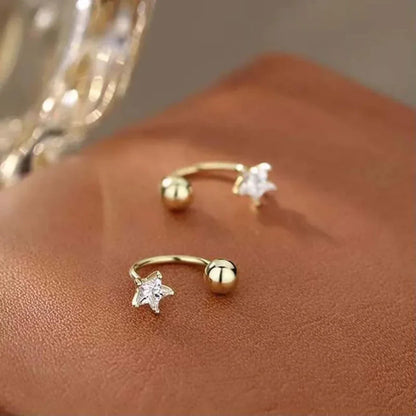 Minimal Star Earrings