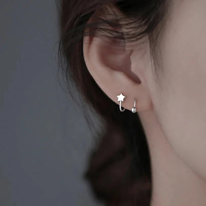 Minimal Star Earrings