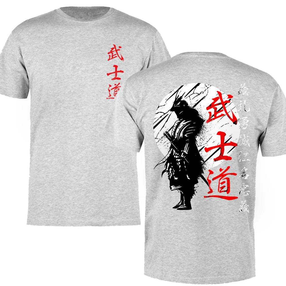 Mens Japanese Samurai Short Sleeve T shirt