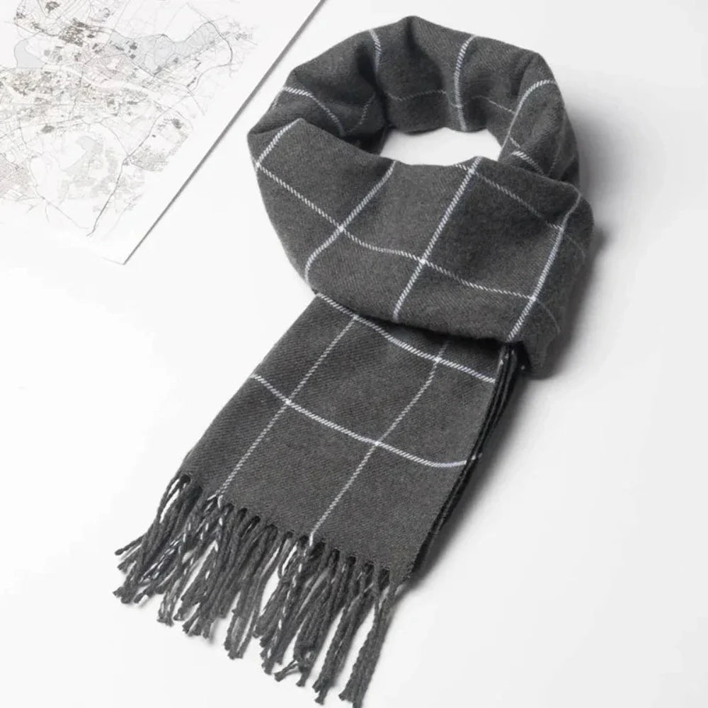 Mens Classic Plaid Scarf