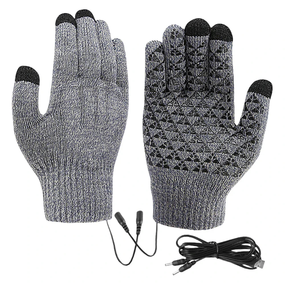 Men's Heated Touch Screen Knit Gloves