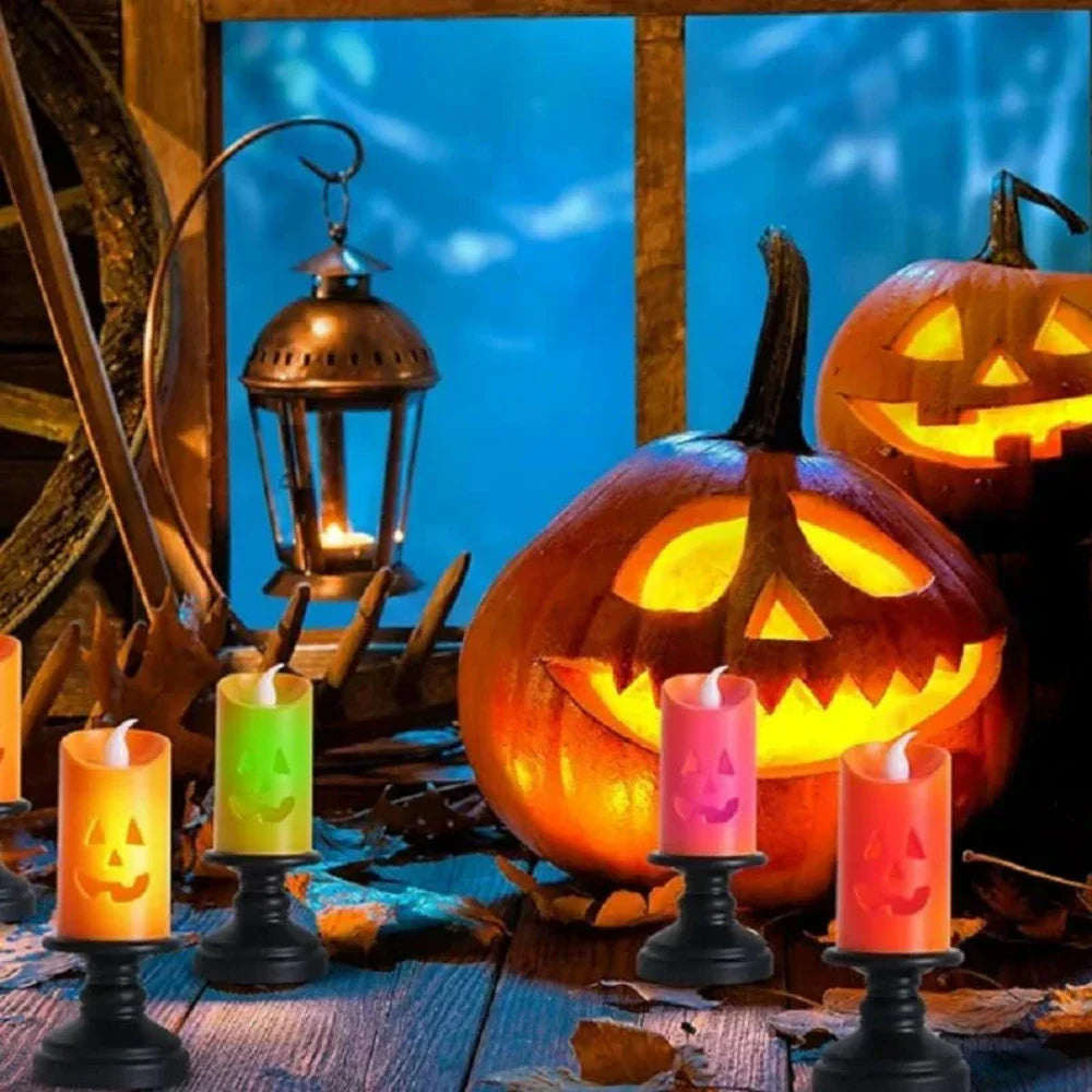 Halloween Pumpkin Theme LED Electronic Candle