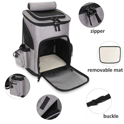 Foldable Pet Breathable Travel Backpack