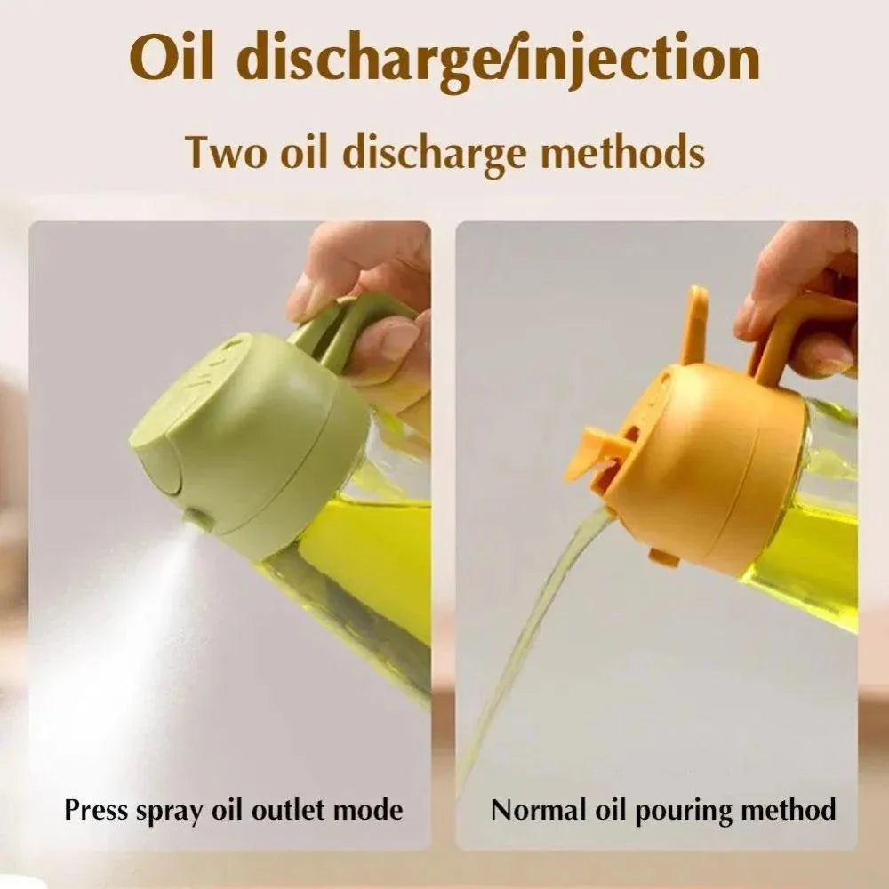 Dual Function Oil Spray and Pour Bottle