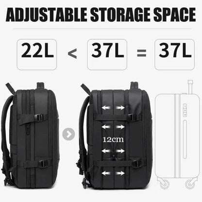 37L High Quality Waterproof Multilayer Backpack With Adjustable Size