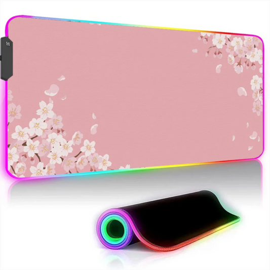 RGB Pink Gaming Mouse Pad