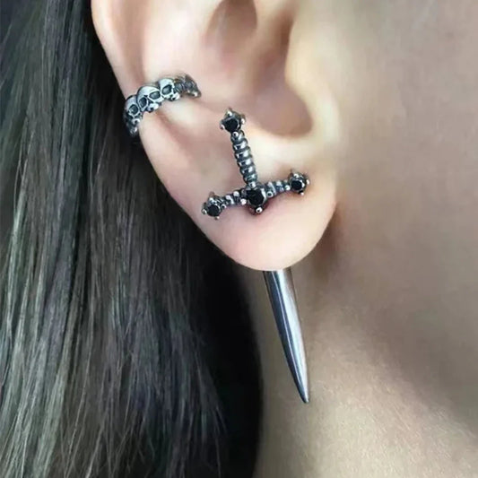 Viking Sword Fashion Earrings