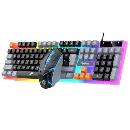 Wired LED 104 Keys Gaming Keyboard and Mouse Set