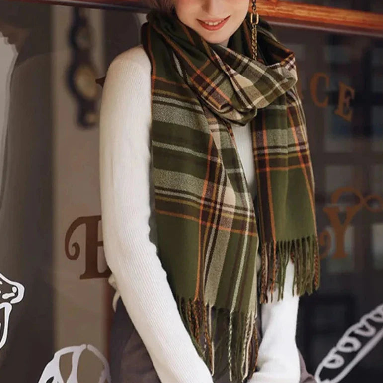 Classic Checkered Wrapping Style Scarf