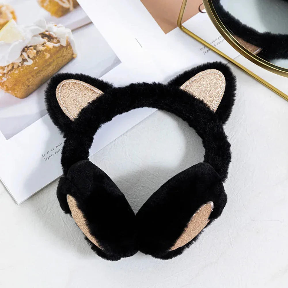 Girl Cat Ears Earmuffs