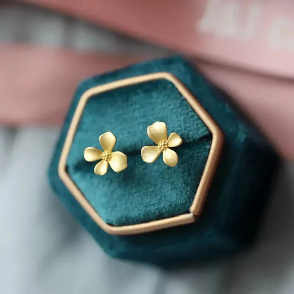 Delicate Floral Fashion Studs