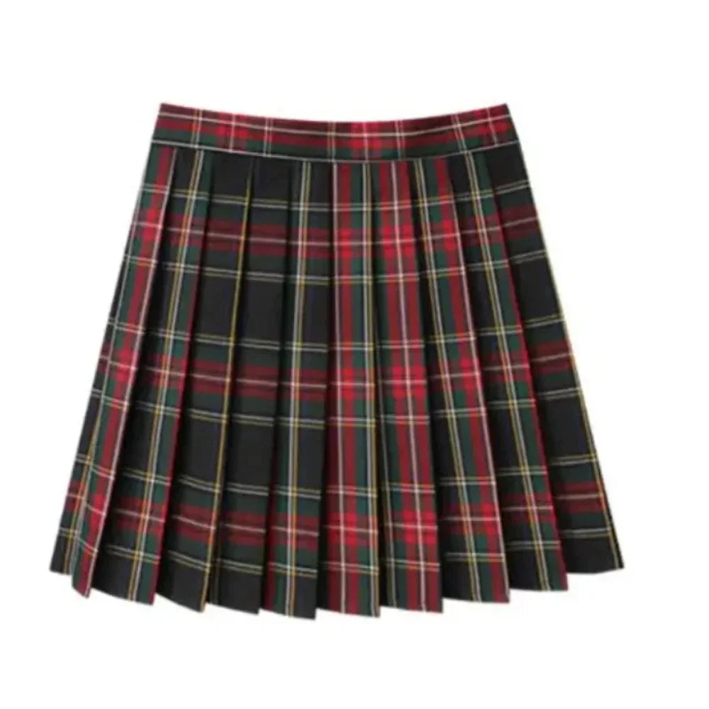 Japanese Theme Plaid Mini Skirt