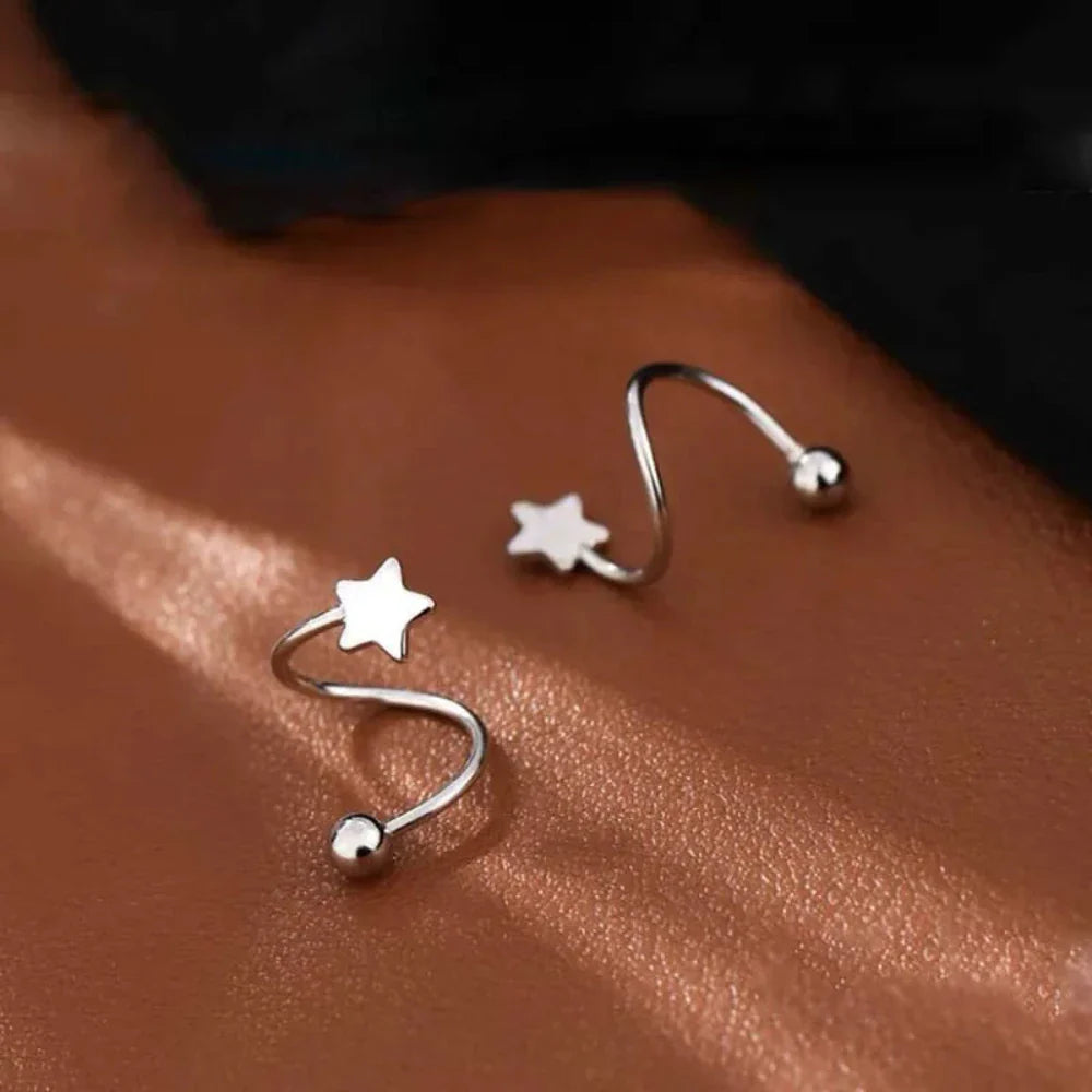 Minimal Star Earrings