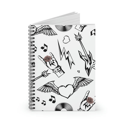 Rock and Roses Spiral Notebook