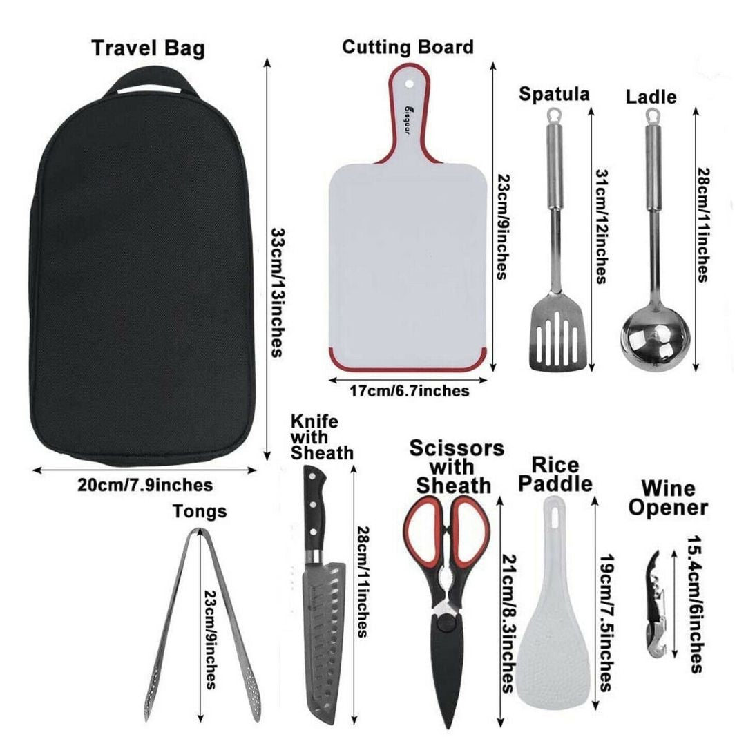 Multi-Use Camping Hiking Outdoor BBQ Set Portable