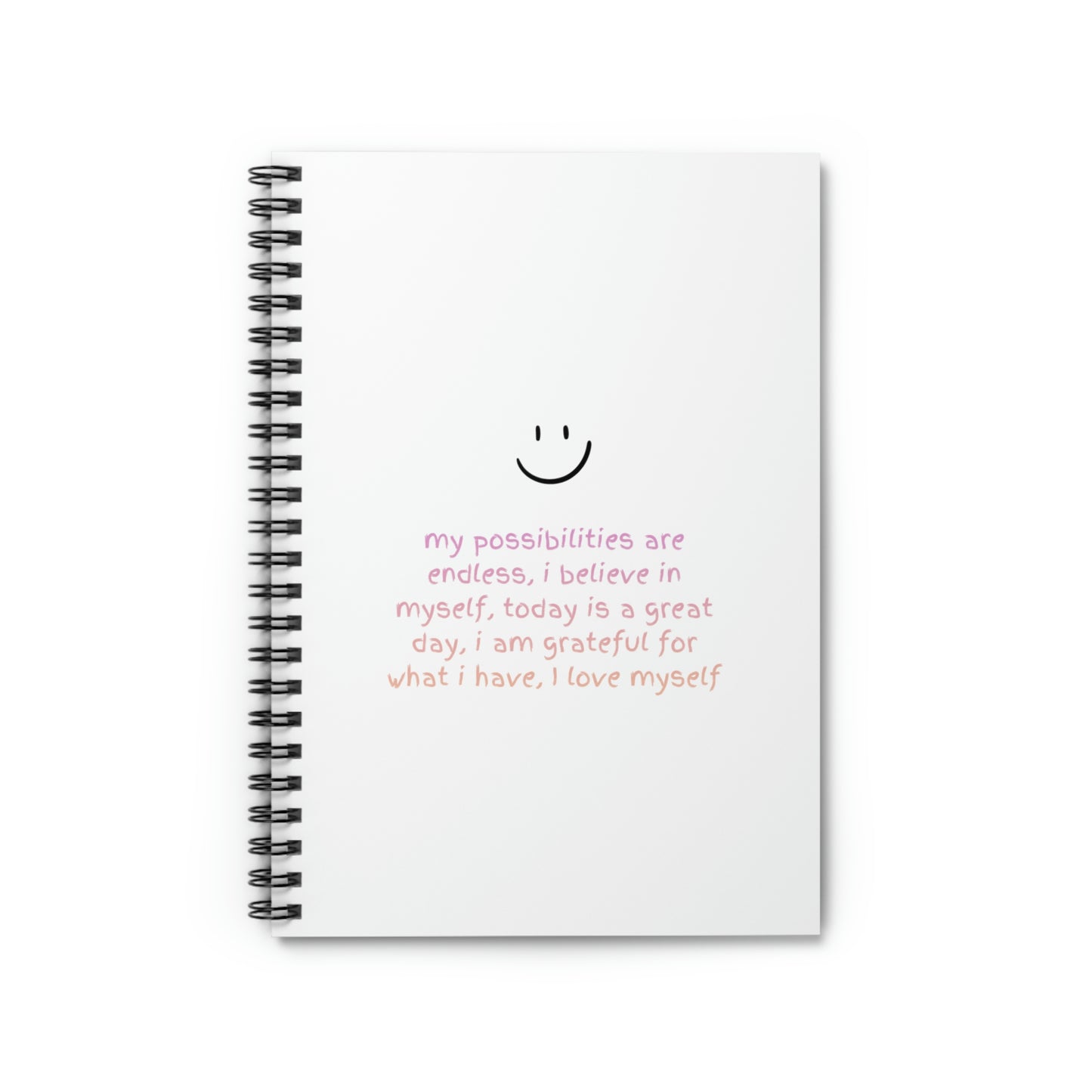 Positive Affirmations Spiral Notebook